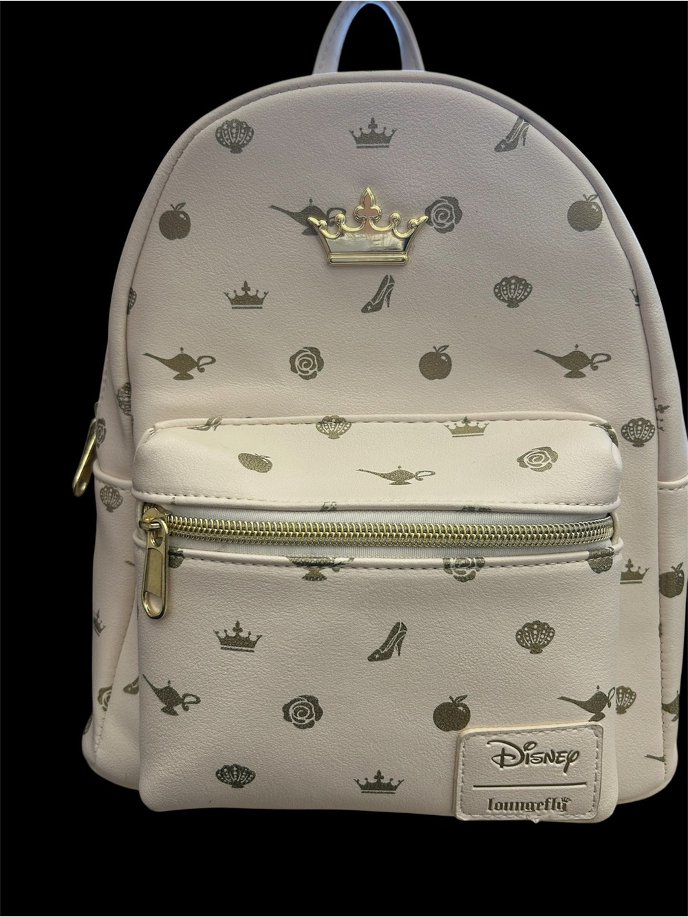 Disney Loungefly Cream Princess Icon Mini Backpack